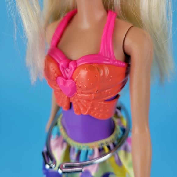 Mattel 2015 Dreamtopia Princess Barbie Doll Blonde Hair Flat Feet + Outfit - Picture 9 of 12